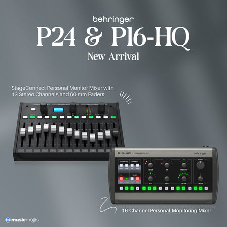 Behringer Pro-Level Monitoring Just Got an Upgrade P24 & P16-HQ Are Here