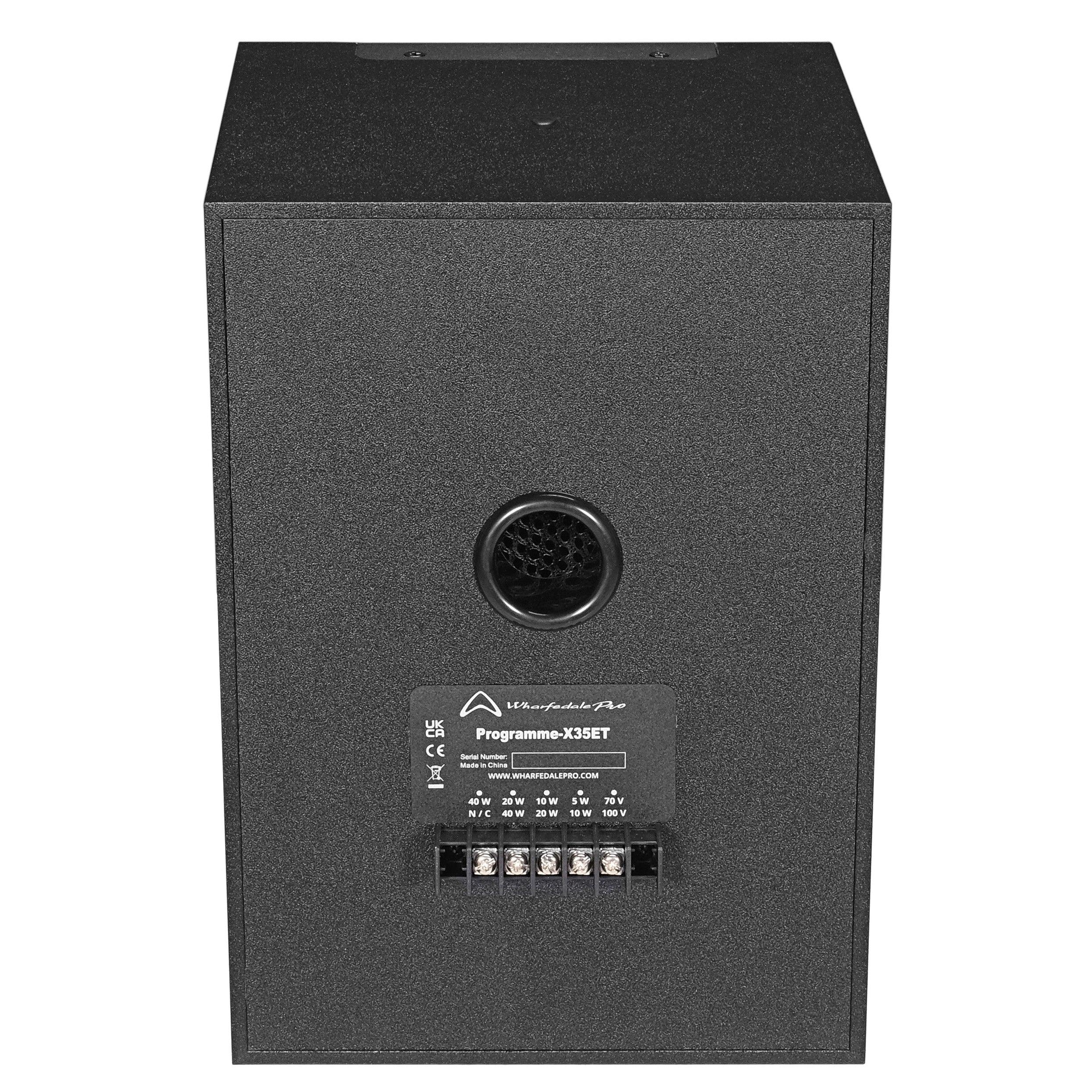 Wharfedale Pro PROGRAMMEX35ET Speaker Passive Wall Mount 1x6.5" 60W RMS Line/Ohm Wooden Paint Body Pairs