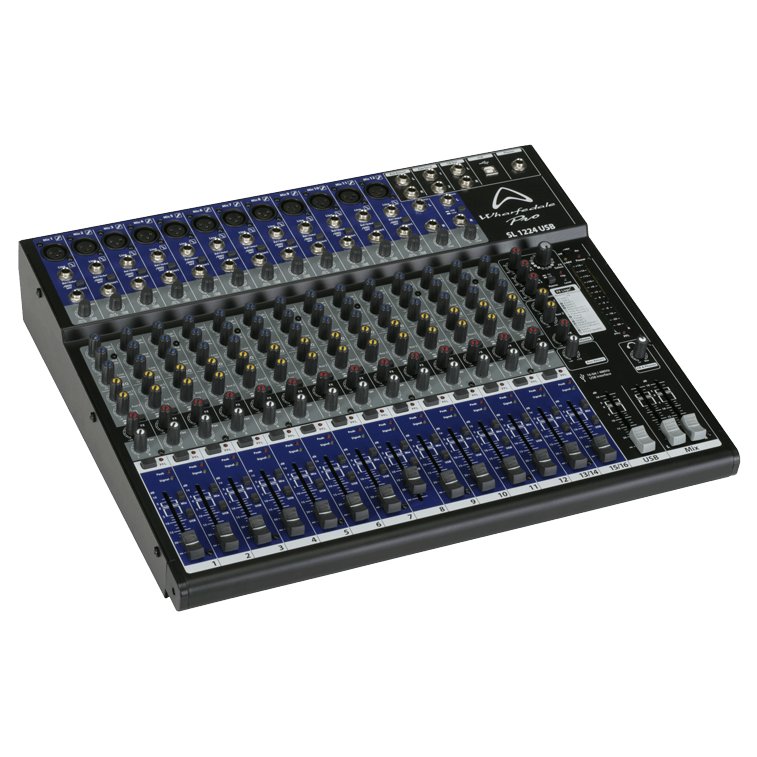 Wharfedale Pro SL1224USB Mixer Audio 16 CH 12 Mono & 2 Stereo FX and USB Interface