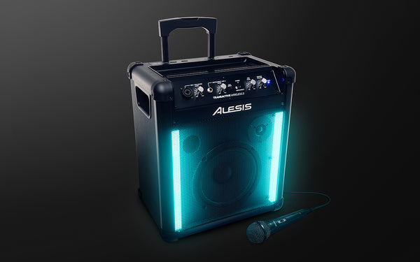 Alesis TransActive Wireless 2 Portable Rechargeable Bluetooth Speaker with Lights