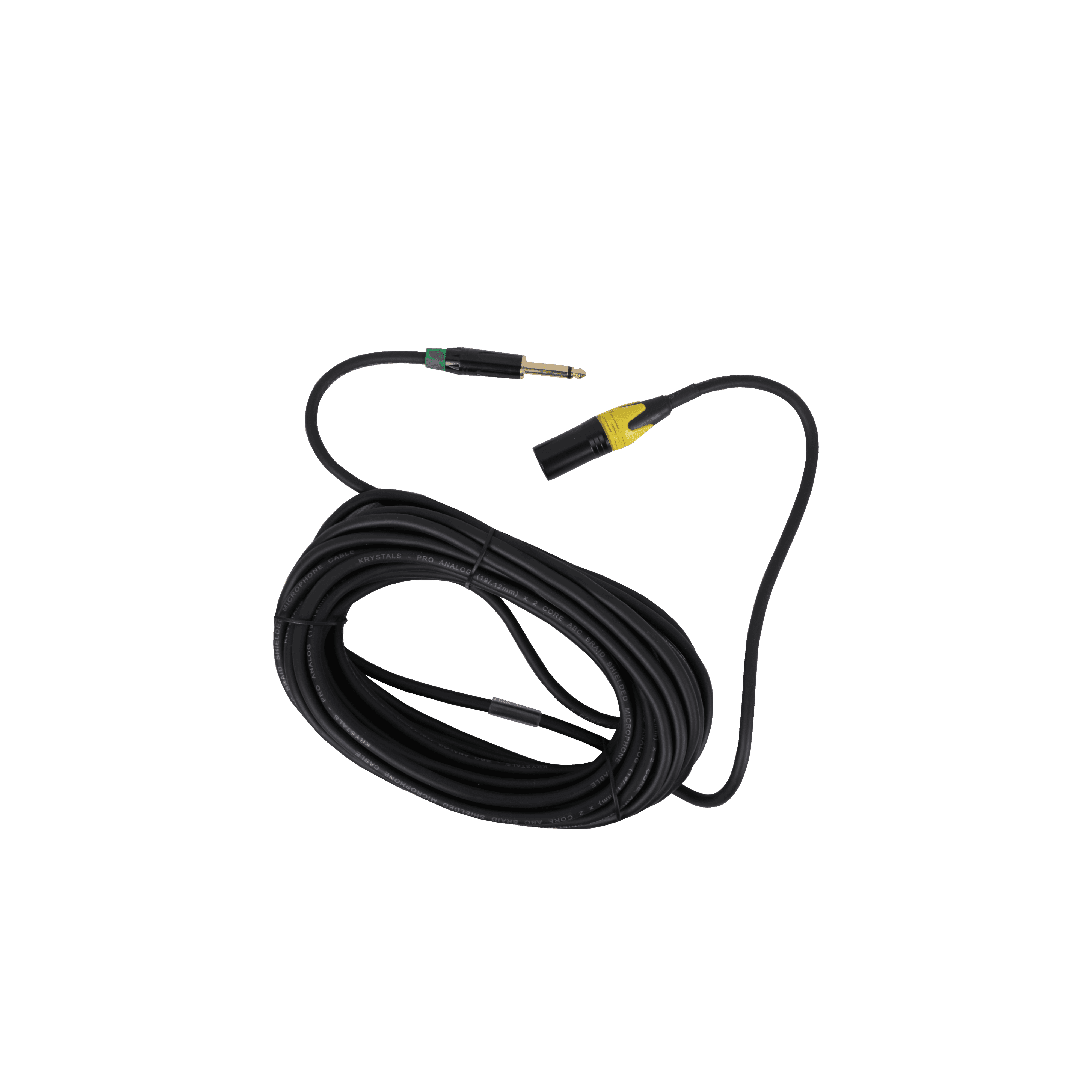 Krystals Mono Jack to XLR Male 10 mtr Cable