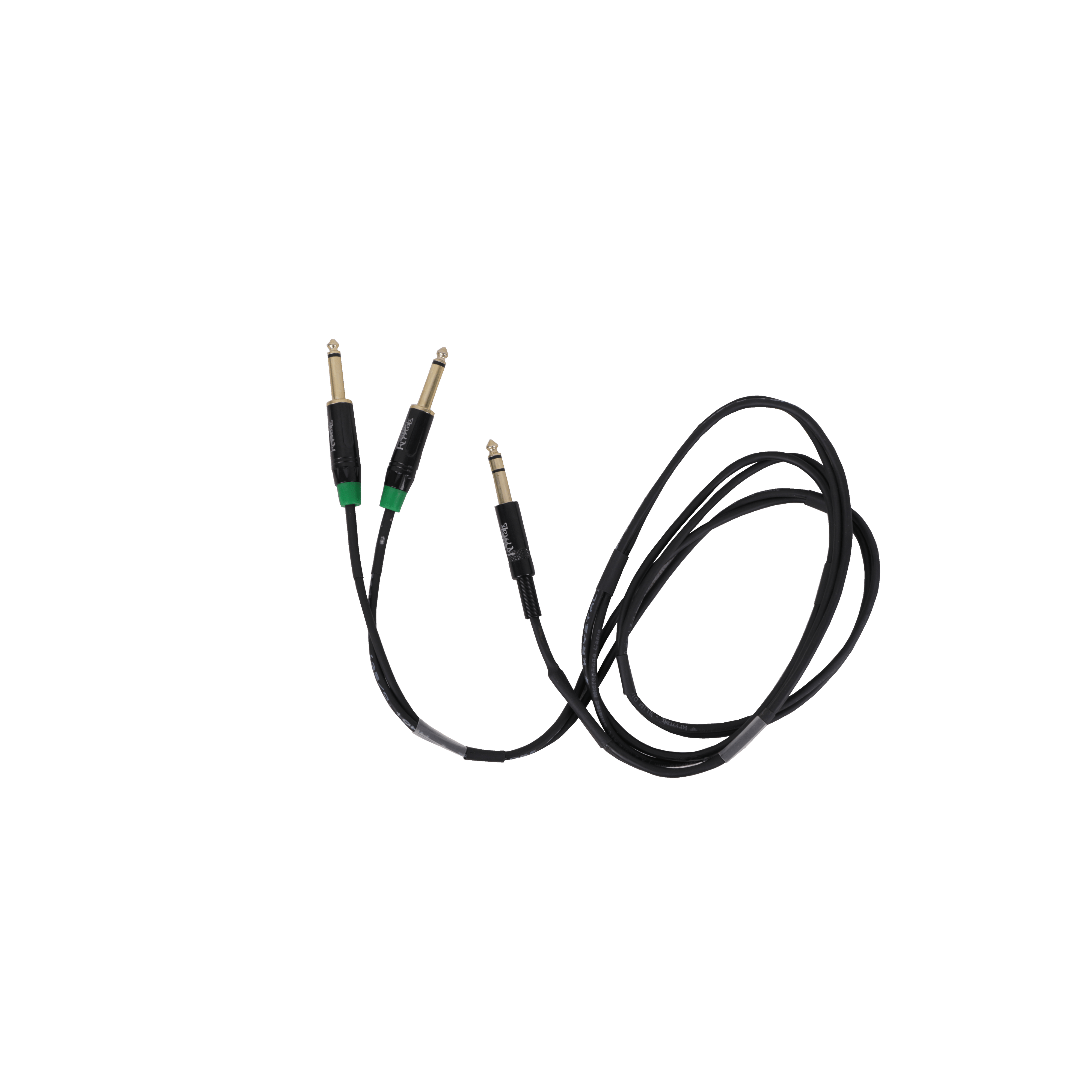Krystals YK2MJ1SJ01SLM 2 Mono Jack to 1 Stereo Jack, 1.5 Meters