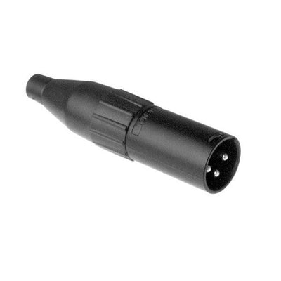 Amphenol AC3MMB 3 Way Cable Mount XLR Connector, Male (Silver) - MusicMajlis