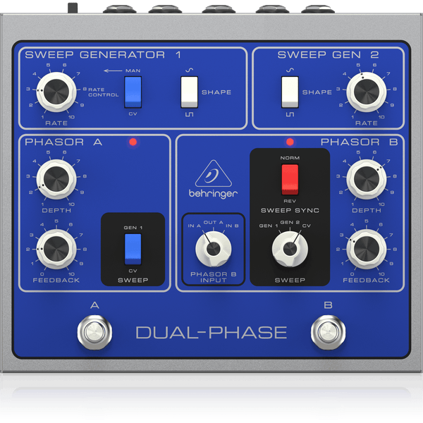 Behringer DUALPHASE Phase Shifter Guitar Pedal - MusicMajlis