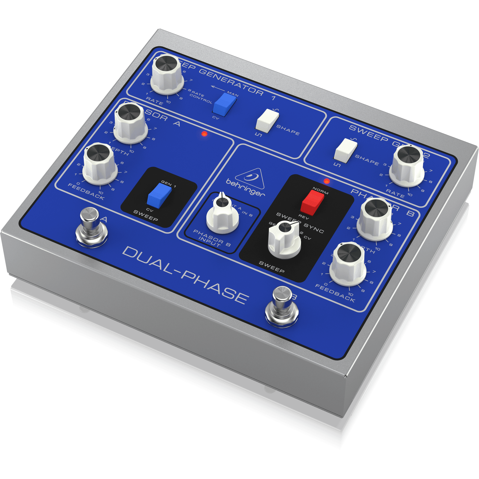 Behringer DUALPHASE Phase Shifter Guitar Pedal - MusicMajlis