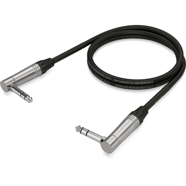 Behringer GIC904SR (3 ft) Instrument Patch Cable with Angled Connectors - MusicMajlis