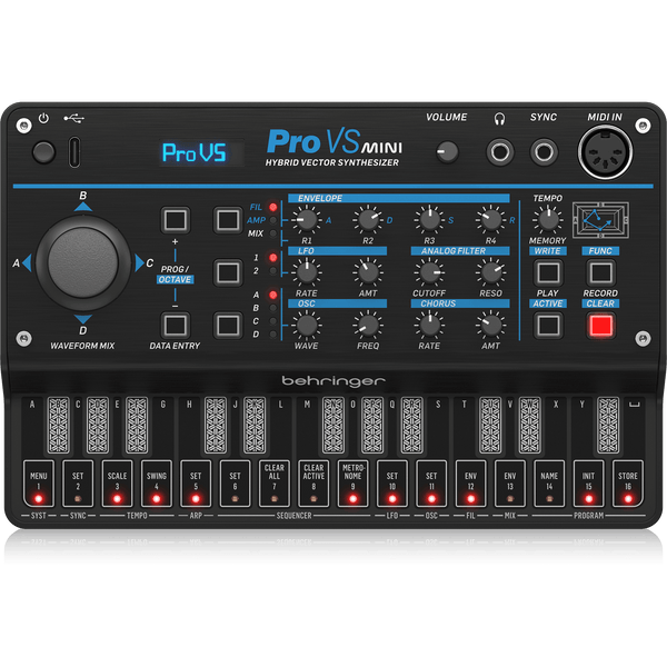 Behringer PRO VS MINI Portable 4-Voice Hybrid Synthesizer - MusicMajlis