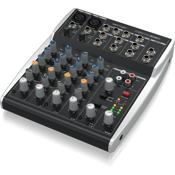 Behringer XENYX 802S Premium Analog 8-Input Mixer with USB Streaming Interface - MusicMajlis