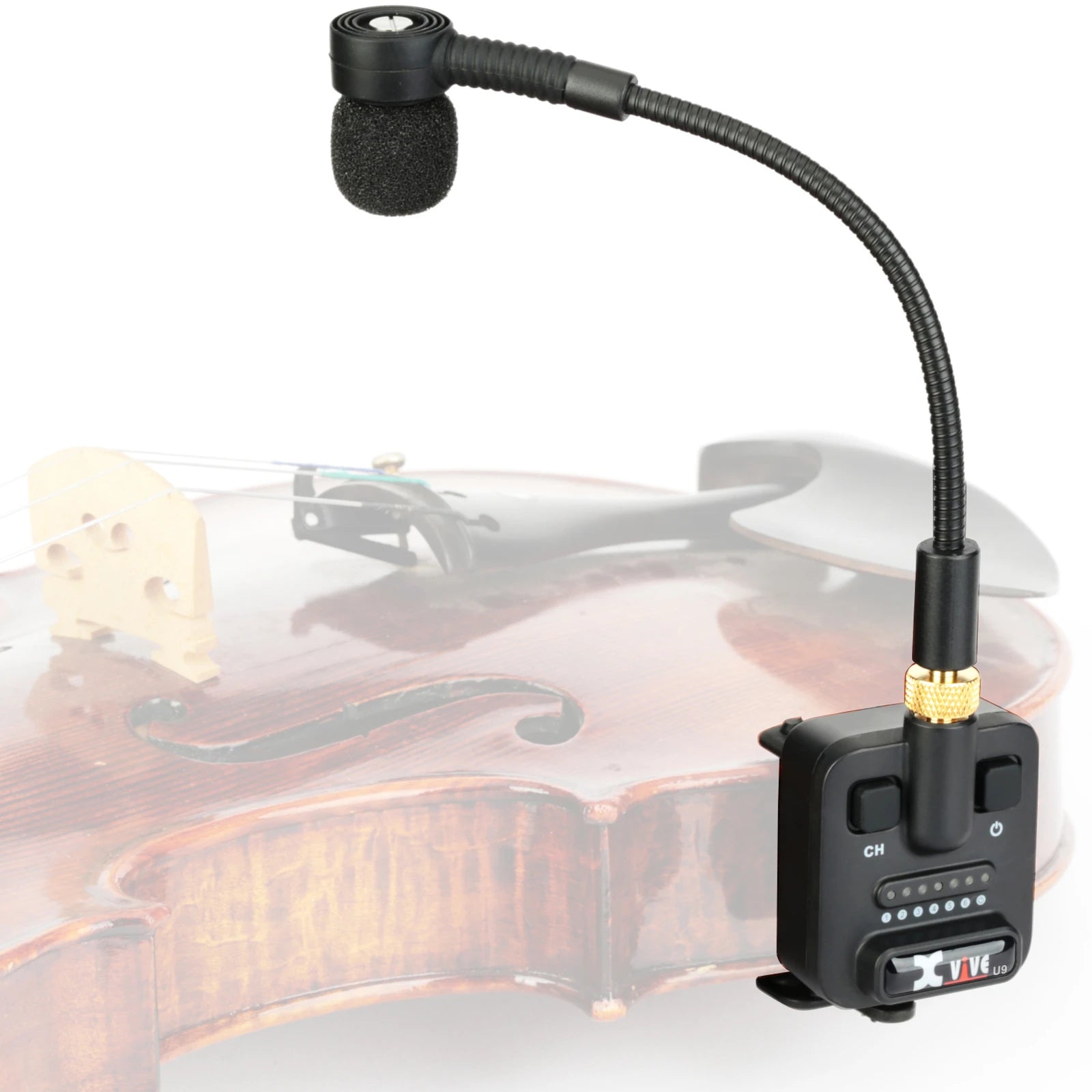 Xvive U9 Violin Wireless System With Clip-on Supercardioid Condenser Microphone (Travel Case Included)