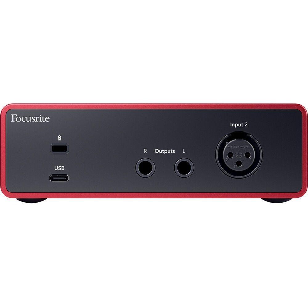 Focusrite Scarlett Solo 4th Gen 2 In/2 Out Compact Desktop USB Audio interface with 1 Mic Preamp - MusicMajlis