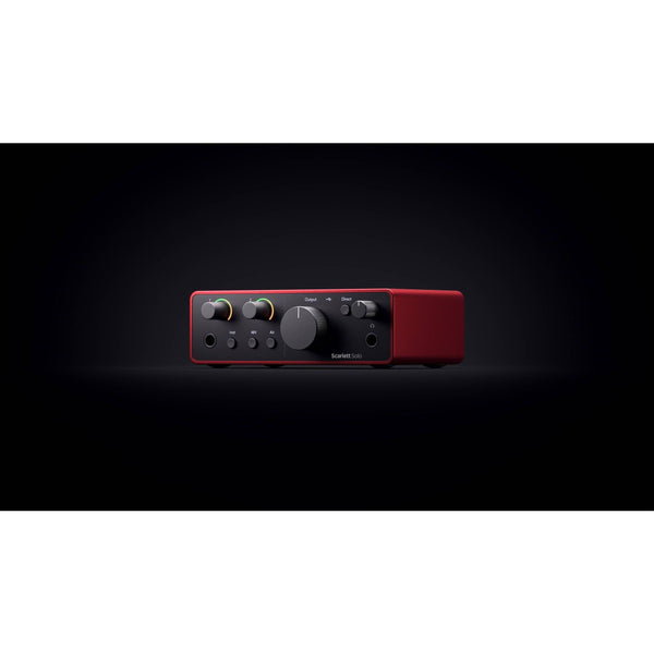Focusrite Scarlett Solo 4th Gen 2 In/2 Out Compact Desktop USB Audio interface with 1 Mic Preamp - MusicMajlis