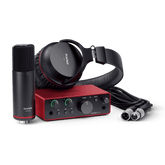 Focusrite Scarlett Solo Studio 4th Gen Scarlett Solo with CM25 MkIII condenser Microphone and SH-450 Closed-back Headphones Bundle - MusicMajlis