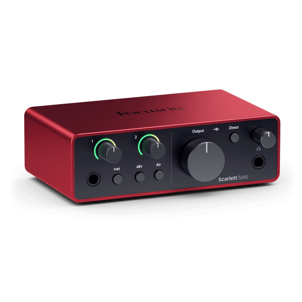 Focusrite Scarlett Solo Studio 4th Gen Scarlett Solo with CM25 MkIII condenser Microphone and SH-450 Closed-back Headphones Bundle - MusicMajlis