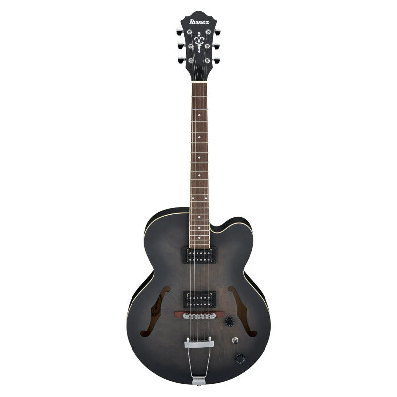 Ibanez AF55TKF Full-Hollow Body Electric Guitar Transparent Black Flat