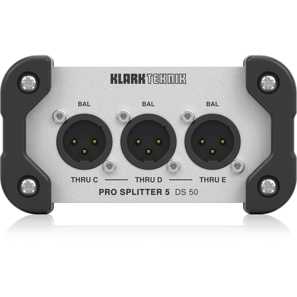 Klark Teknik DS50 Passive 1-In/5-Out Signal Splitter with Extended Dynamic Range - MusicMajlis