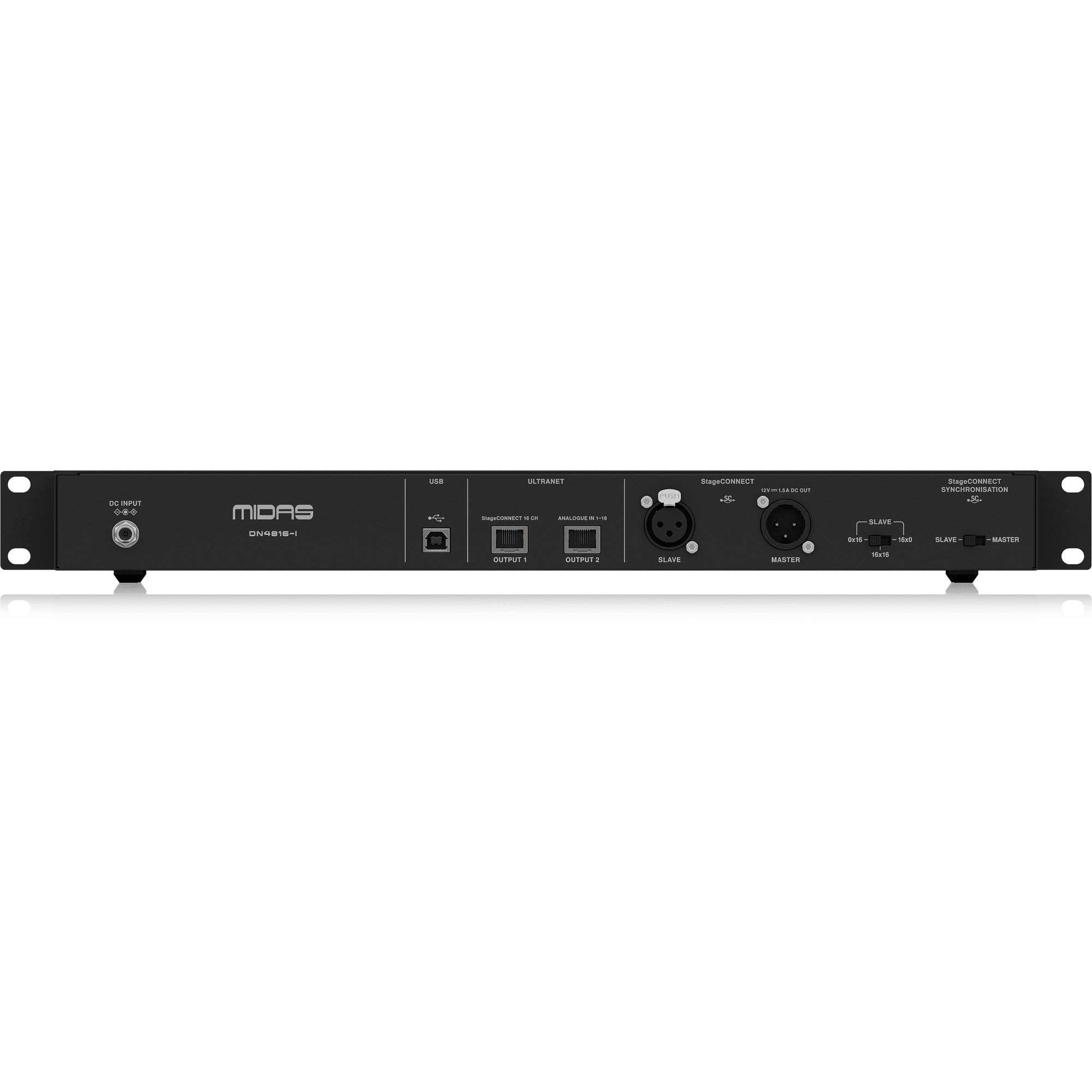 Midas DN4816I Bus-Powered StageConnect Interface with 16 Analogue Inputs and Dual Ultranet Outputs - MusicMajlis