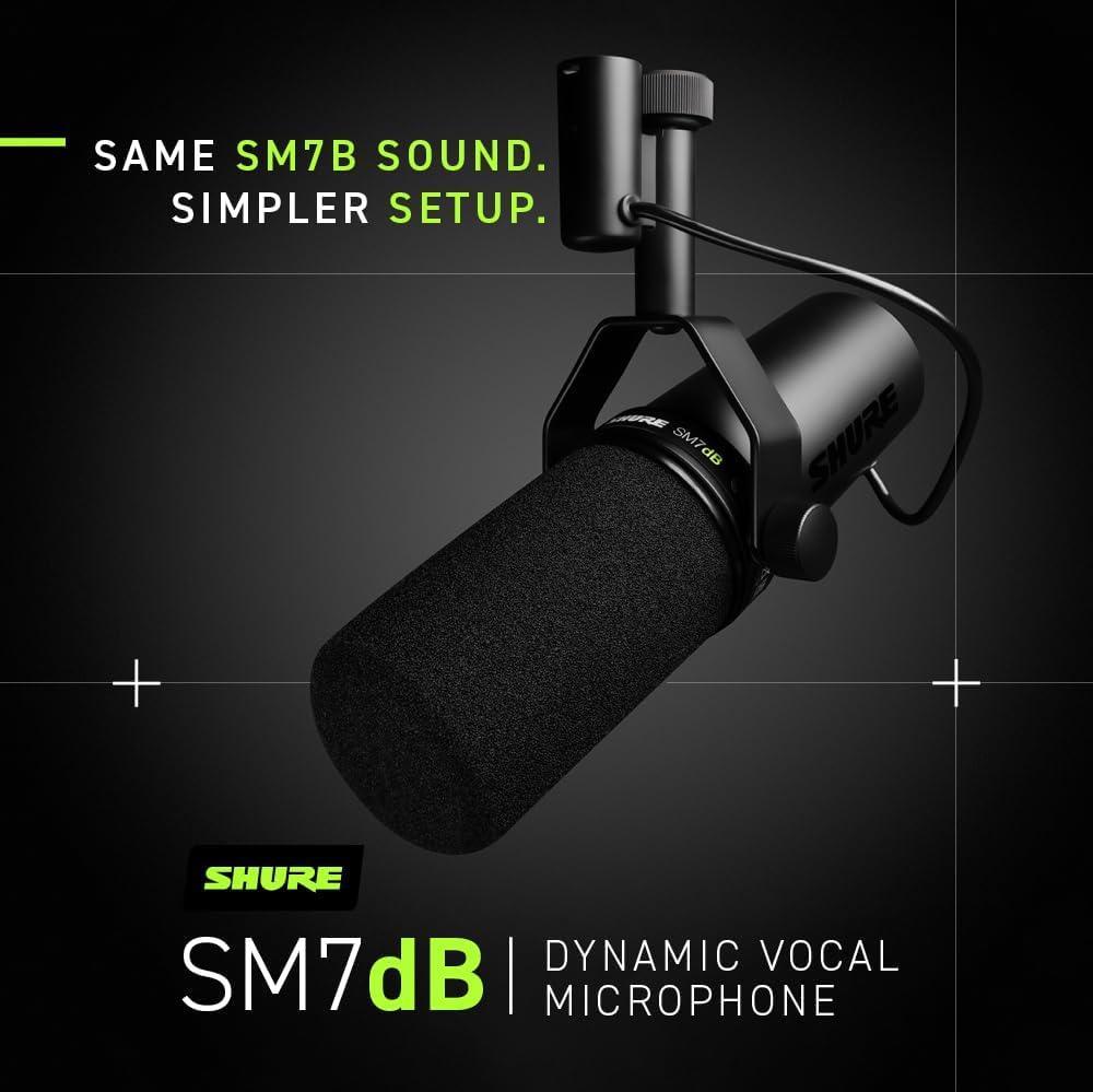 Shure SM7DB Dynamic Vocal Microphone With Built-in Preamp - MusicMajlis