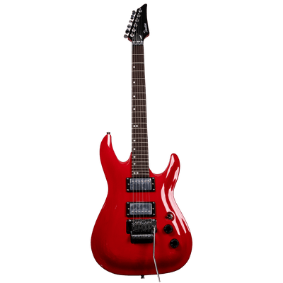 Tansen EG810RD Guitar Electric 6-String Double Cutaway Laurel Fingerboard Stratocaster Style HH Pickups Red - MusicMajlis