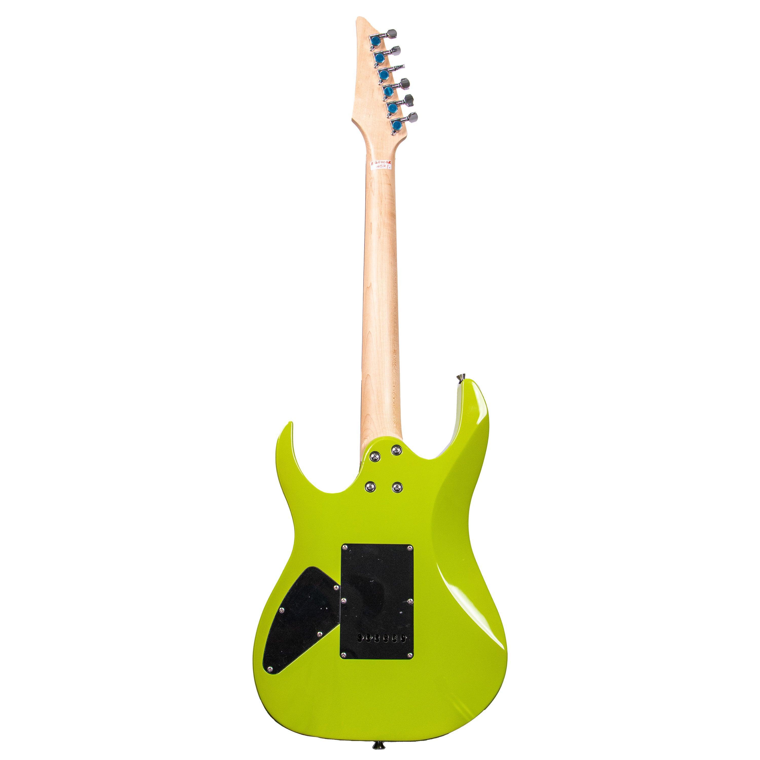 Tansen EG840GR Guitar Electric, 6-String Double Cutaway, Laurel Fingerboard, Stratocaster Style , HSS Pickups, Green - MusicMajlis