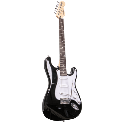 Tansen ST350 Guitar Electric 6-String Double Cutaway Laurel Fingerboard Stratocaster Style SSS Pickups Blue Sunburst Black - MusicMajlis