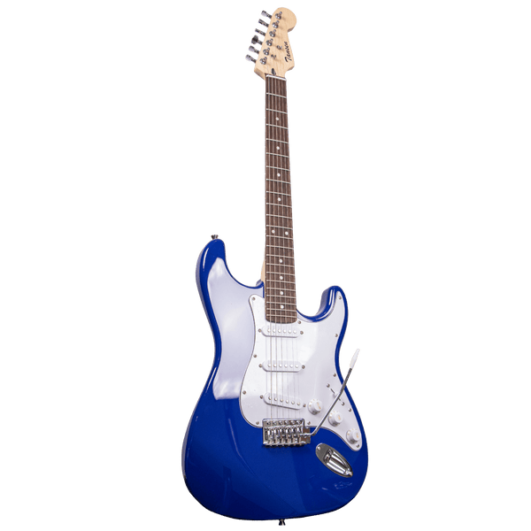 Tansen ST350 Guitar Electric 6-String Double Cutaway Laurel Fingerboard Stratocaster Style SSS Pickups Blue Sunburst Black - MusicMajlis