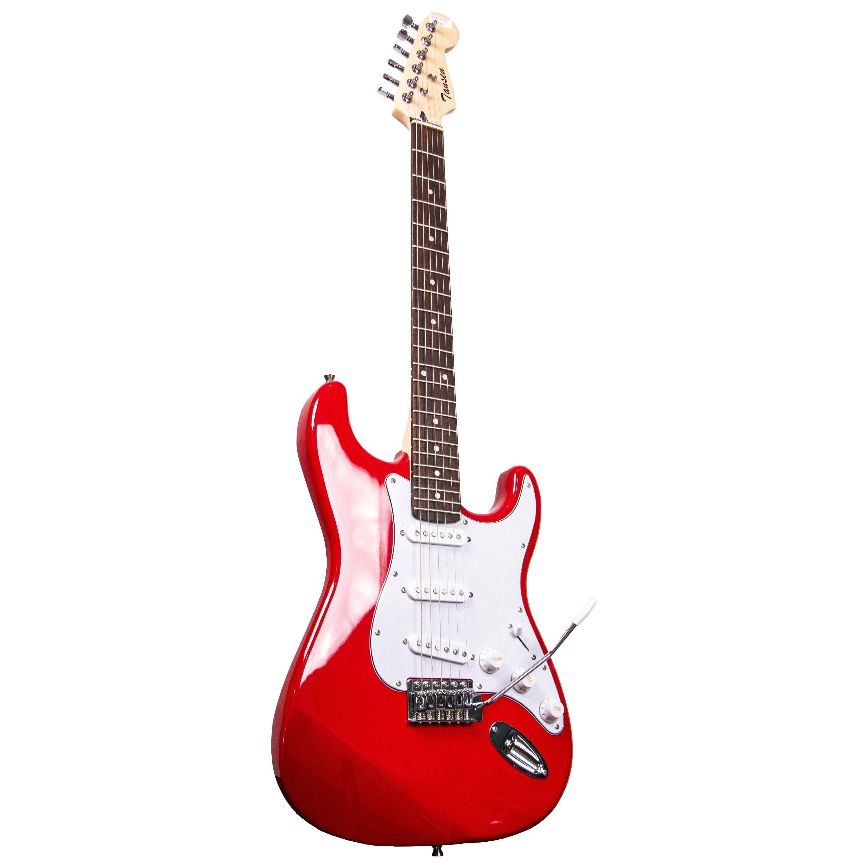 Tansen ST350 Guitar Electric 6-String Double Cutaway Laurel Fingerboard Stratocaster Style SSS Pickups Blue Sunburst Black - MusicMajlis