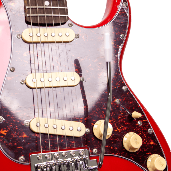 Tansen ST370RD Guitar Electric 6-String Single Cutaway Laurel Fingerboard Telecaster Style SSS Pickups Red - MusicMajlis