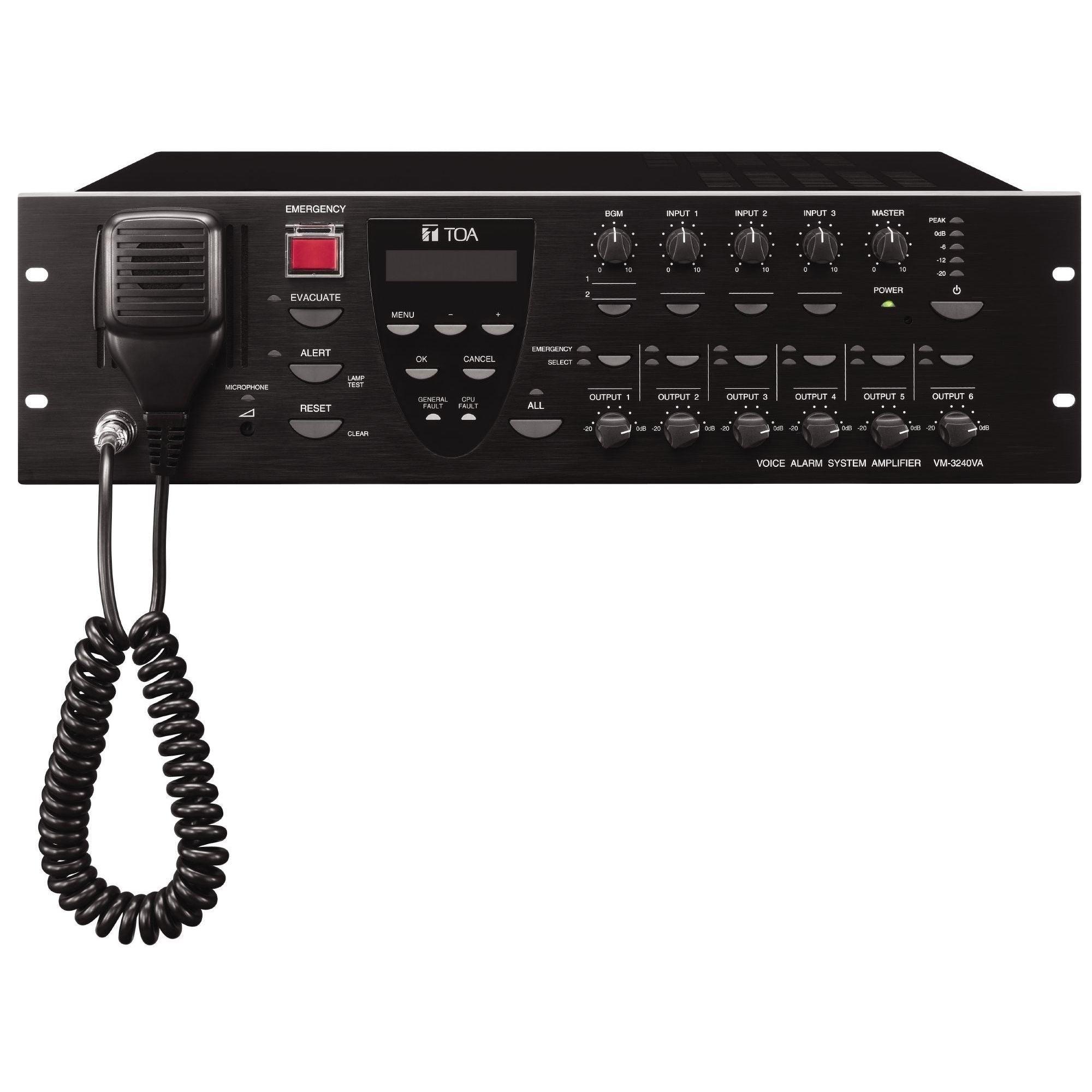 TOA VM3240VA Voice Alarm System Amplifier - MusicMajlis