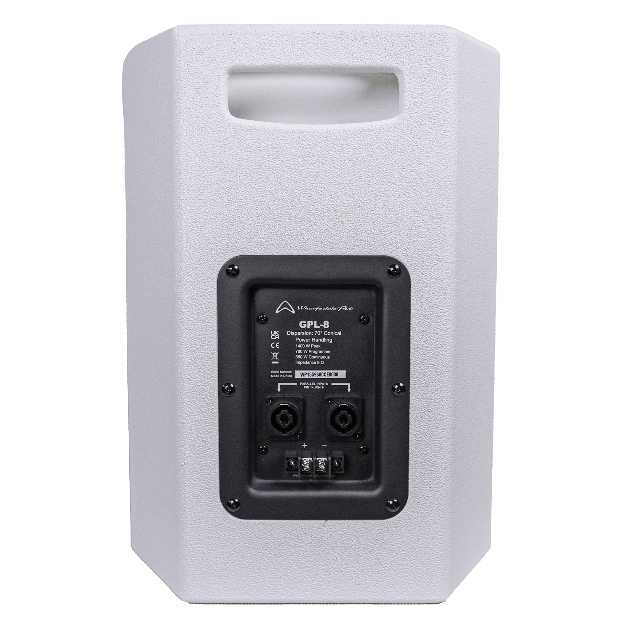 Wharfedale Pro GPL8White Speaker Passive 1x8" 1400W Peak Wooden Paint Body, White - MusicMajlis