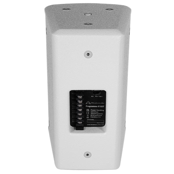 Wharfedale Pro PROGRAMMEX105WH Speaker Passive Wall Mount 1x5" 80W RMS 8Ohm Wooden Paint Body (White) - MusicMajlis