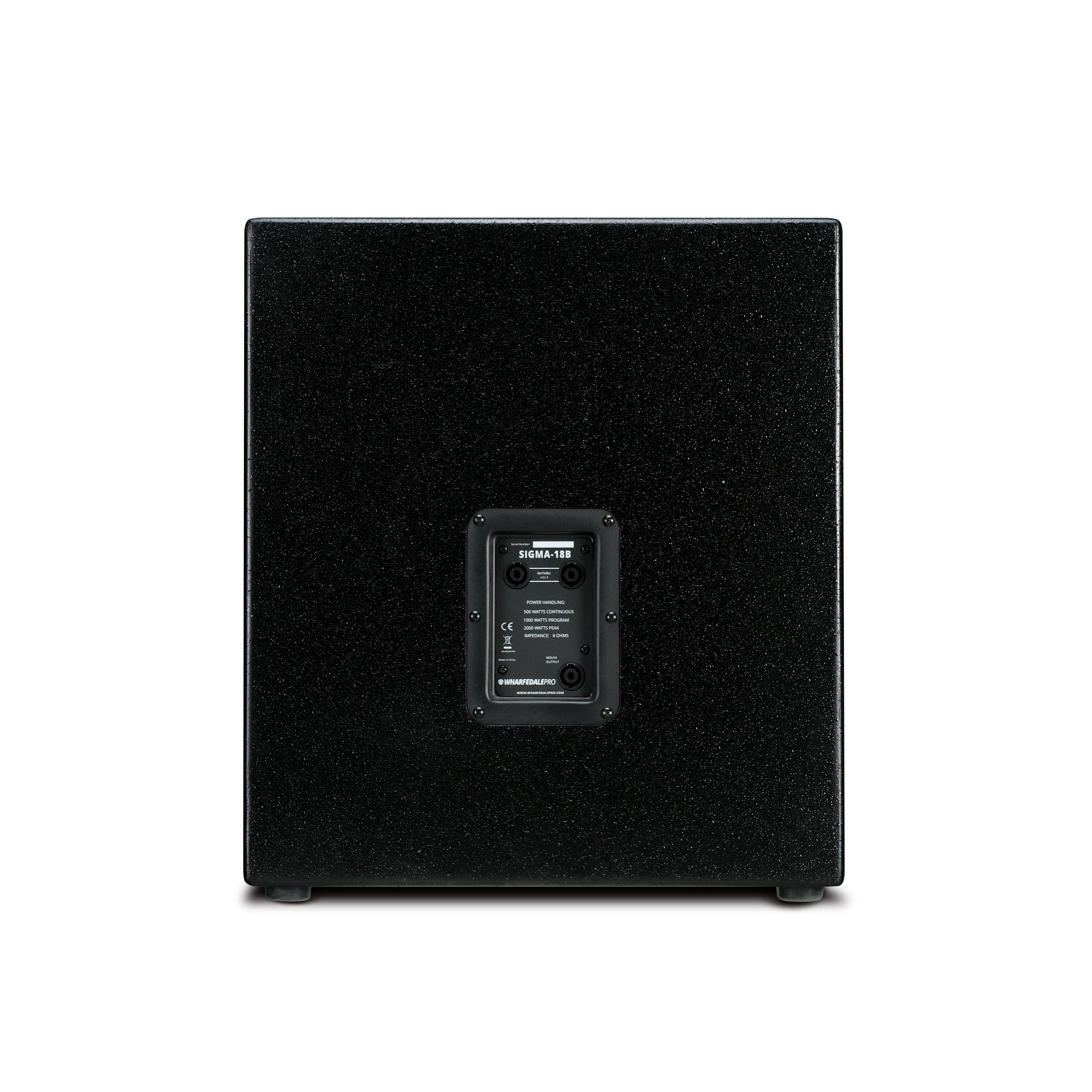 Wharfedale Pro SIGMA18B Subwoofer Passive 1x18" 500W RMS Wooden Paint Body - MusicMajlis