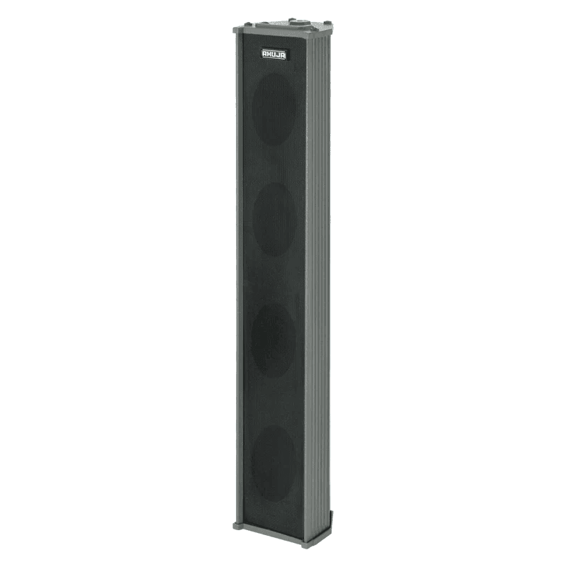 Ahuja - ASC40T Speaker Passive Wall Mount 30Watts RMS Column Speaker Line/Ohm (Black) - MusicMajlis