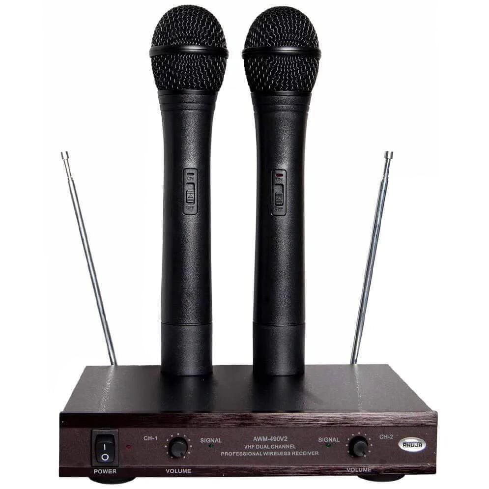 Ahuja AWM-490V2 Dual PA Wireless Microphone - MusicMajlis