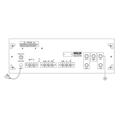 Ahuja SSA250M High Wattage PA Mixer Amplifier - MusicMajlis