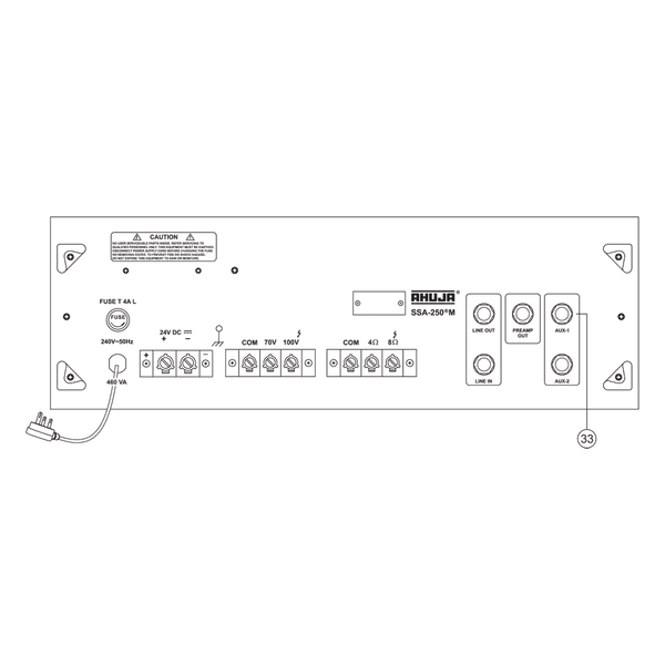 Ahuja SSA250M High Wattage PA Mixer Amplifier - MusicMajlis