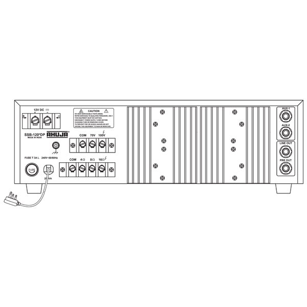 Ahuja SSB-120 PA Mixer Amplifier - MusicMajlis