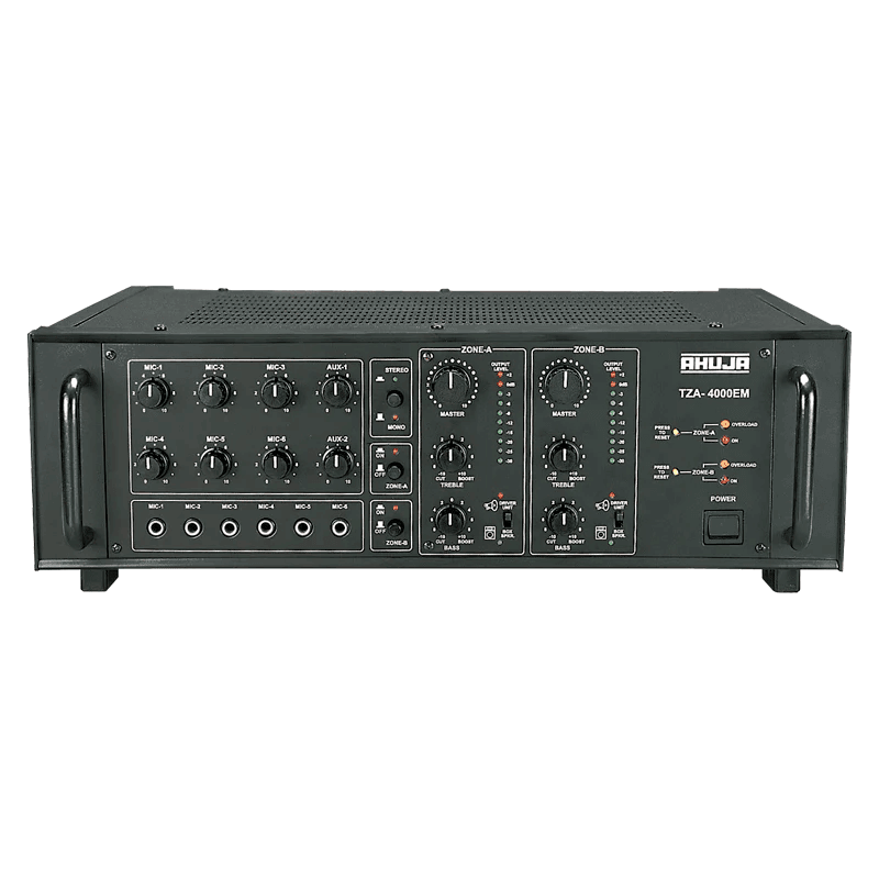 Ahuja TZA-4000EM 400 WATTS 2 ZONE PA MIXER AMPLIFIER - MusicMajlis
