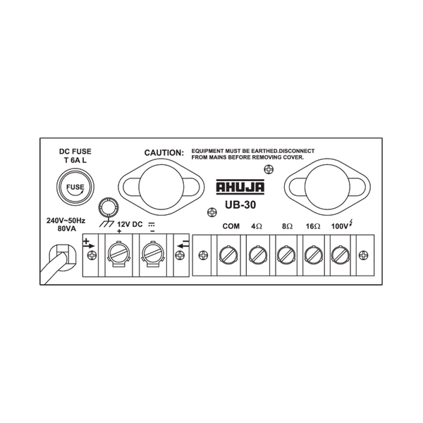 Ahuja UB30 Low Wattage PA Mixer Amplifier - MusicMajlis