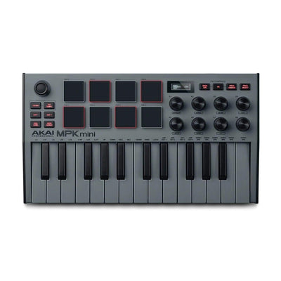 Akai Professional MPK Mini 25-Key MIDI/USB Controller, Special Edition Grey - MusicMajlis