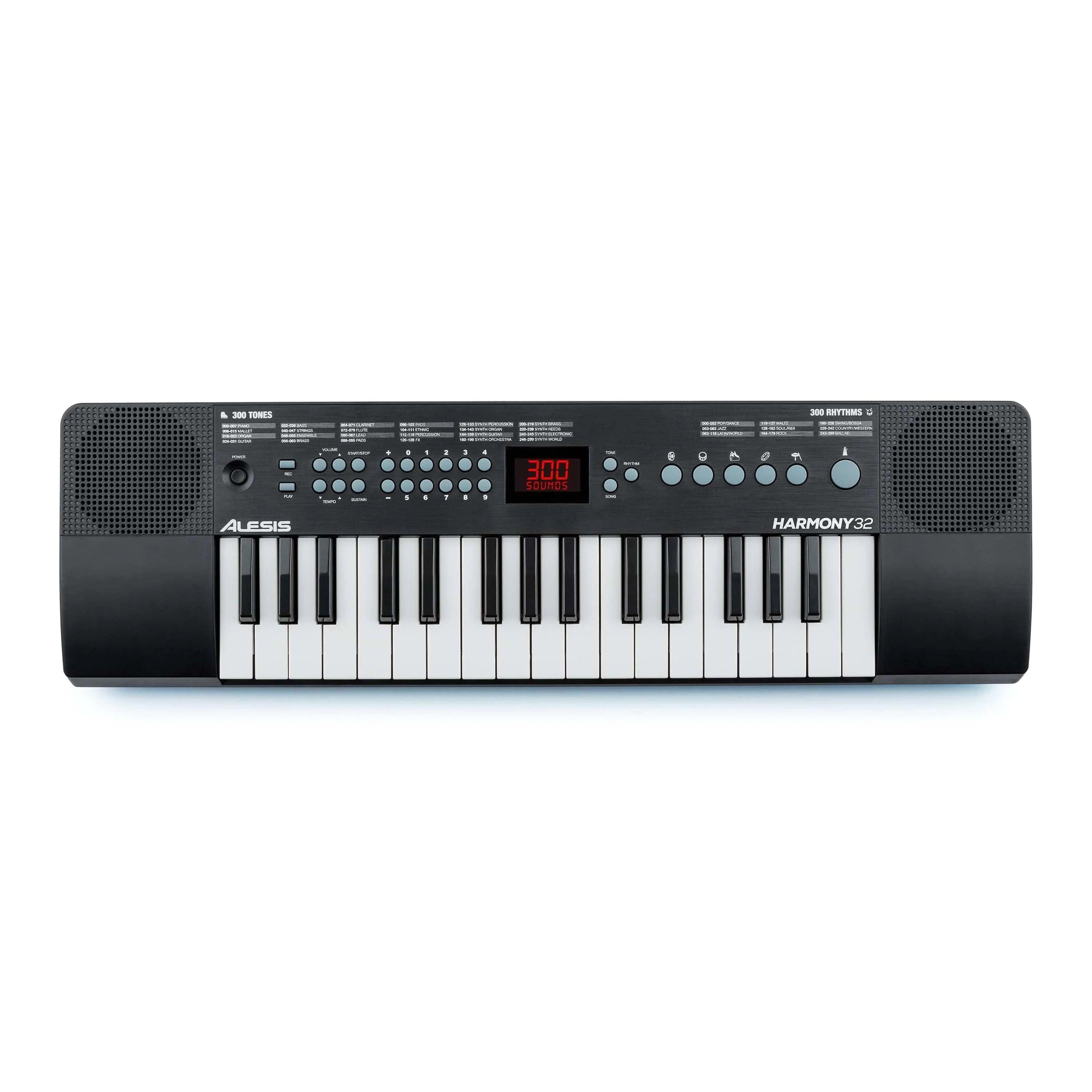 Alesis Harmony 32 Keys Electronic Portable Keyboard - Black - MusicMajlis