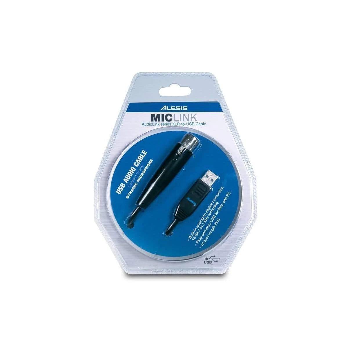 Alesis MicLink AudioLink Series XLR-to-USB Cable - MusicMajlis