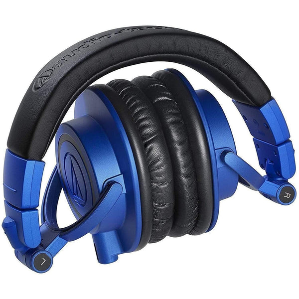 Audio-Technica ATH-M50X Professional Monitor Headphones - Blue & Black - MusicMajlis