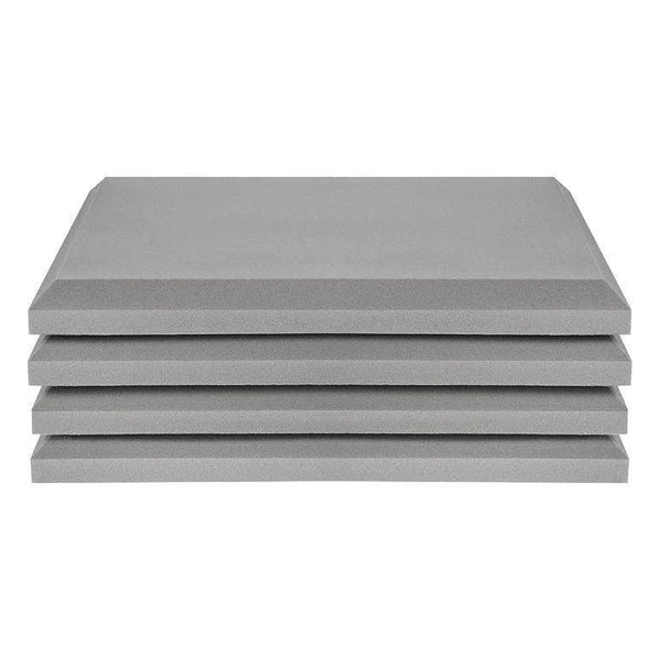 Bash Sound Flat5 Flat Acoustic Panel w/ Beveled Sides (4 Pack) - (Black/Light Grey Velvet/Cream Velvet) - MusicMajlis