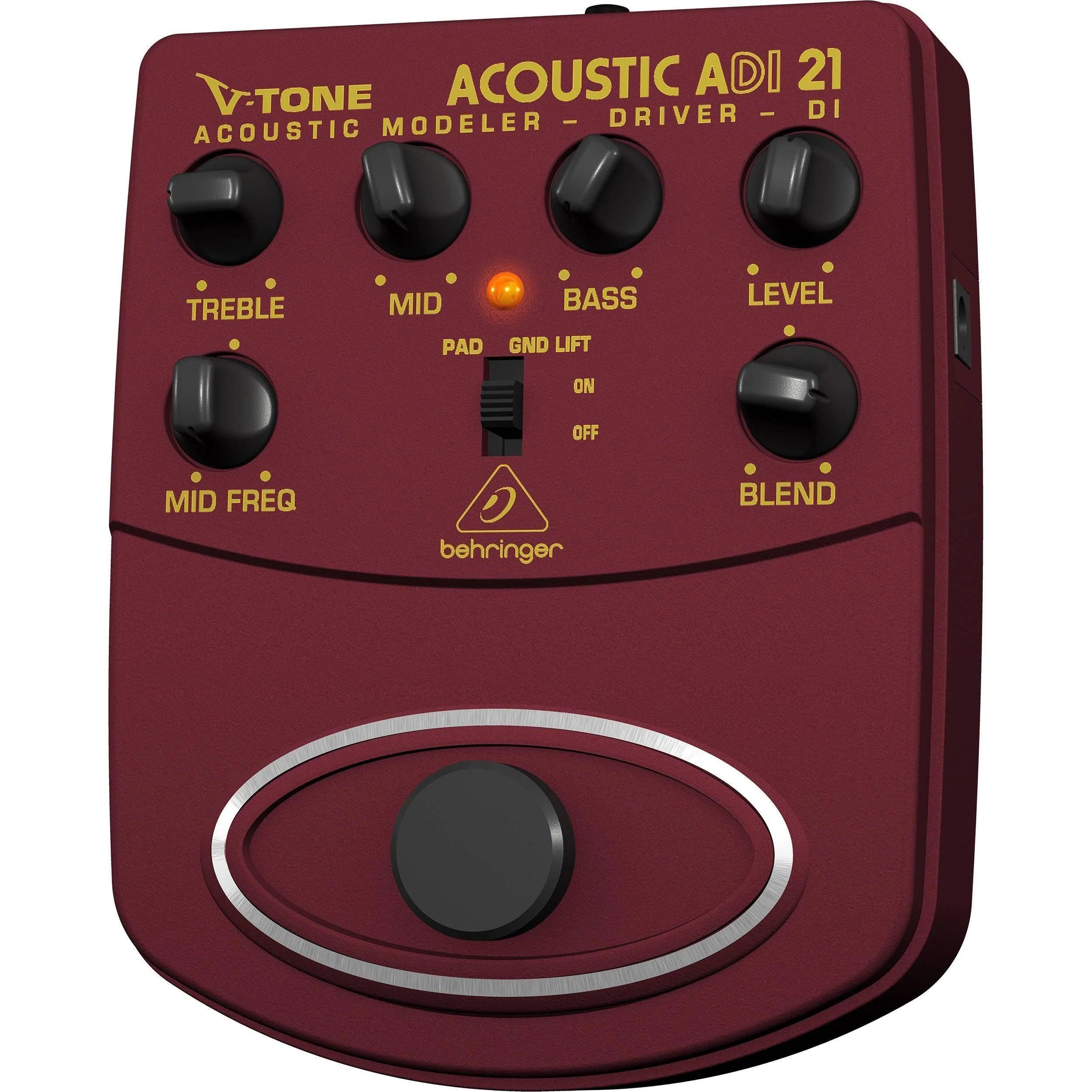 Behringer ADI21 V-Tone Acoustic Driver DI Pedal (Display-Open) - MusicMajlis