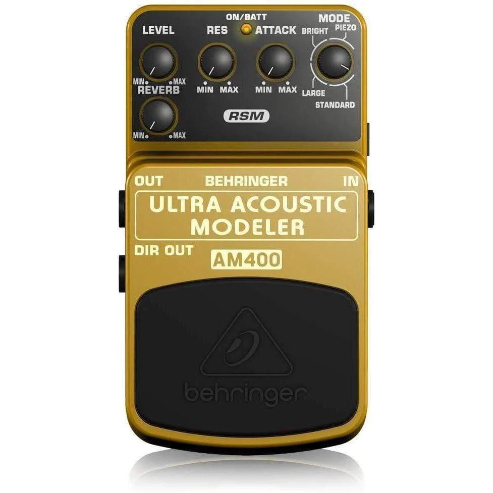 Behringer AM400 Guitar Effects Pedal Electric to Acoustic Guitar Modeling - MusicMajlis