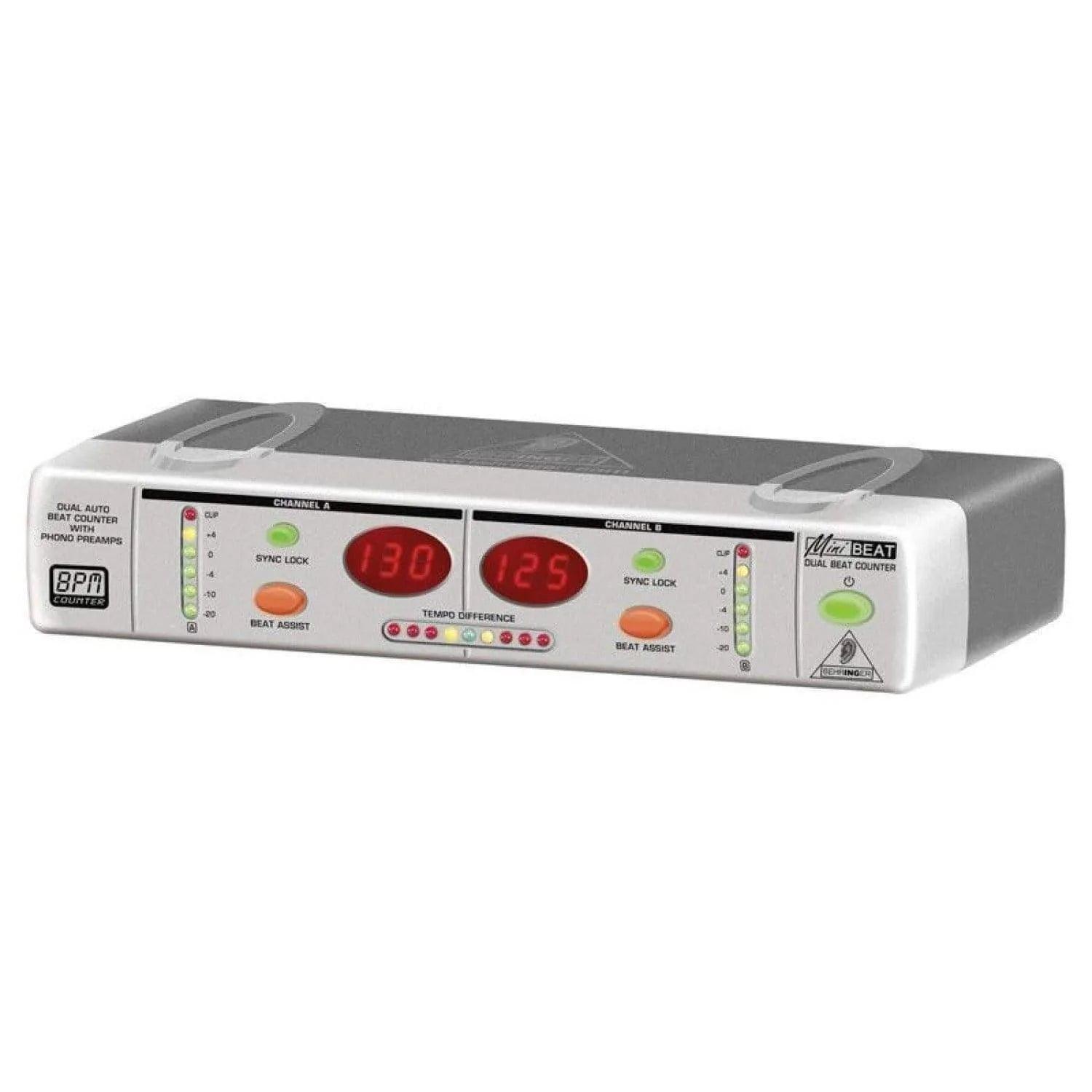 Behringer BEAT800 MiniBEAT Dual Beat Counter with Phono Preamps - MusicMajlis