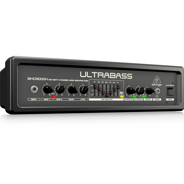 Behringer BXD3000H Ultra-Lightweight 300W 2-Channel Bass Amplifier Head - MusicMajlis