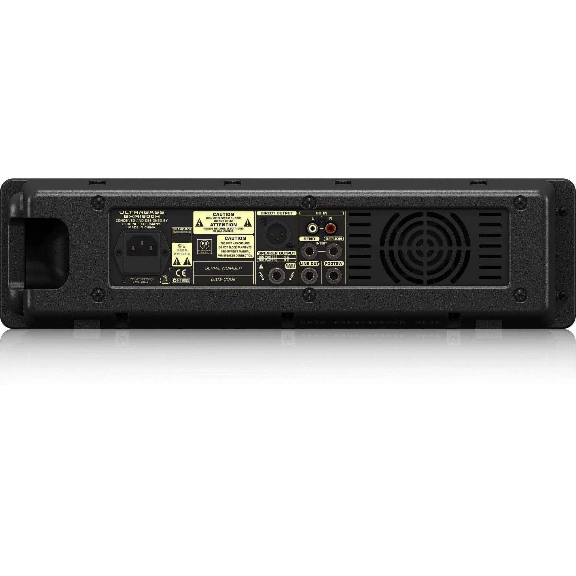 Behringer BXR1800H Ultrabass Amp Head - MusicMajlis