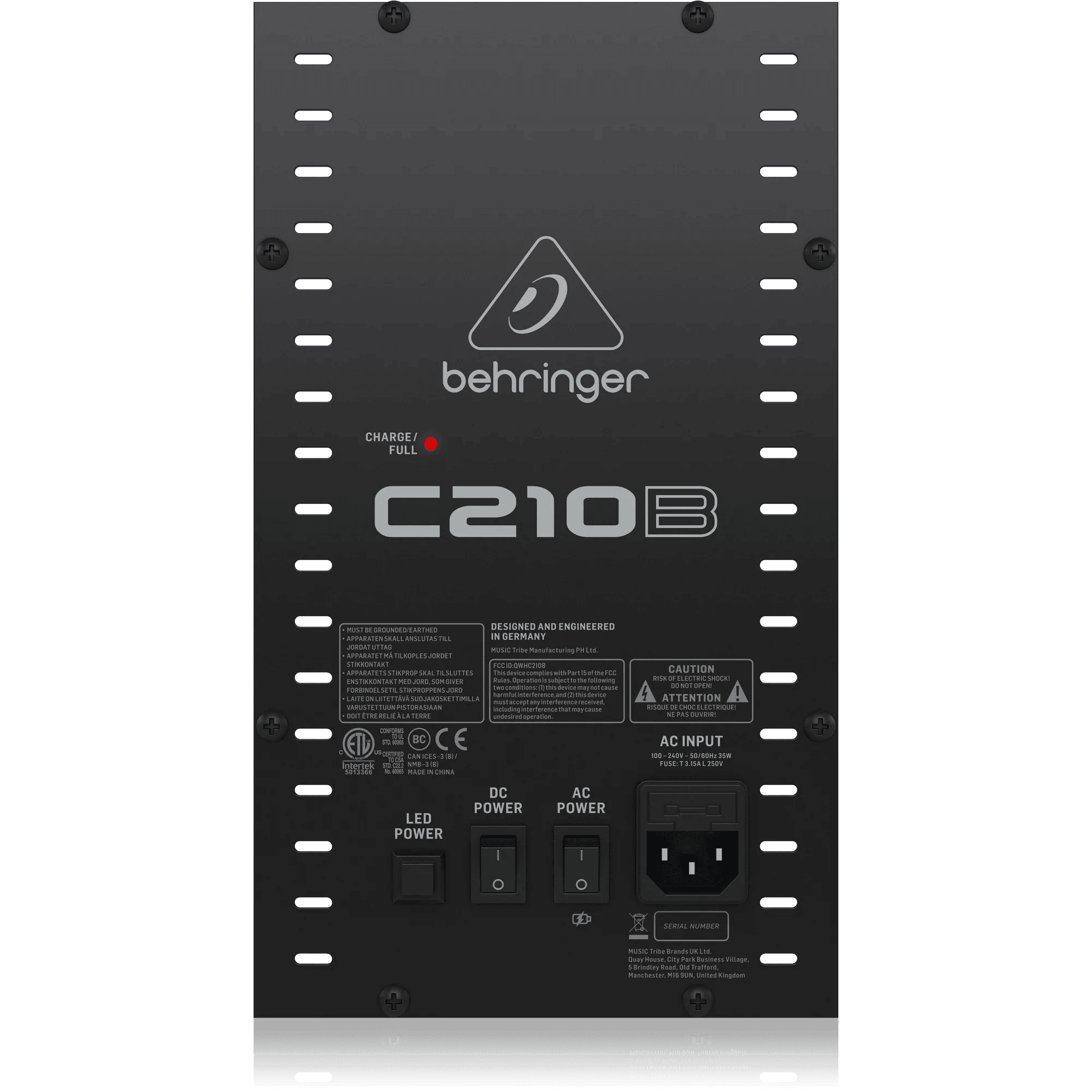 Behringer C210B 160W Powered Column Loudspeaker with Battery, 8" Subwoofer - MusicMajlis