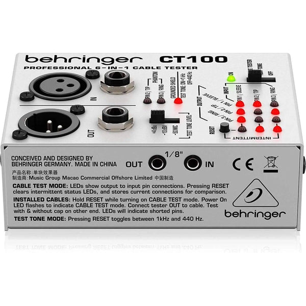 Behringer CT100 Cable Tester - MusicMajlis